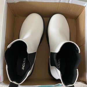 White Lug Boots